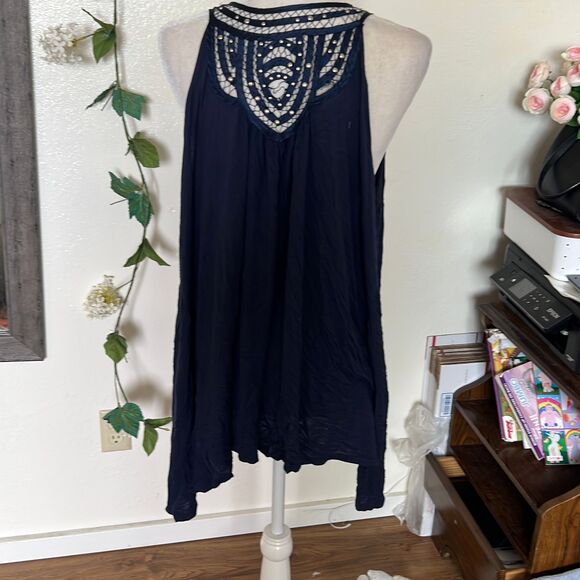 Torrid y2k waterfall vest navy blue size 2X - Picture 6 of 8